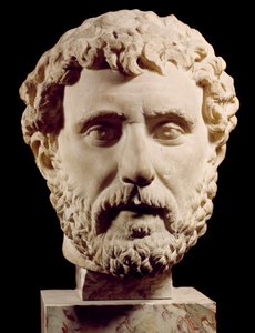 Büste des römischen Kaisers Antoninus Pius (138-161 n. Chr.) Paris, Louvre Museum von Roman