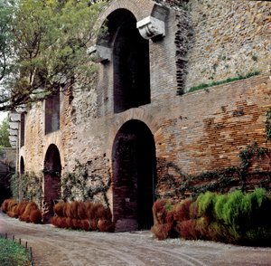 Römische Kunst: Ansicht der Domus Aurea oder des Goldenen Hauses von Roman