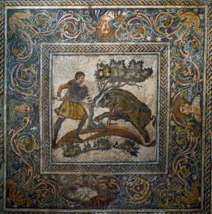 Römische Kunst: Wildschweinjagd von Roman