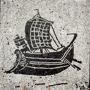 Sabratha-Schiff kehrt in den Hafen von Ostia zurück