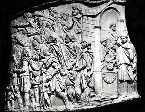Opferszene, ein Abguss von Trajanssäule, 113 n. Chr.