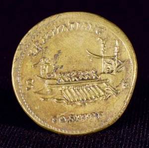 Sesterz von Kaiser Hadrian (76-138) aus Newcastle-Upon-Tyne, 132 n. Chr.