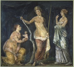 Die Geburt des Adonis, Fragment aus dem Goldenen Haus des Nero, Rom, ca. 64-68 von Roman