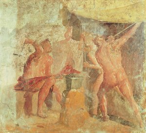 Die Schmiede des Vulkan, aus Haus VII, Pompeji, ca. 50-79 n. Chr.