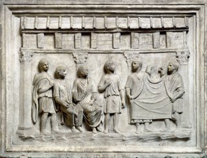 Stoffladen während der Augusteischen Zeit von Roman