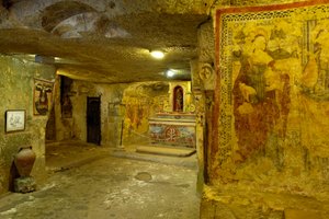 Ansicht der Katakomben der Heiligen Agatha in Rabat, Malta