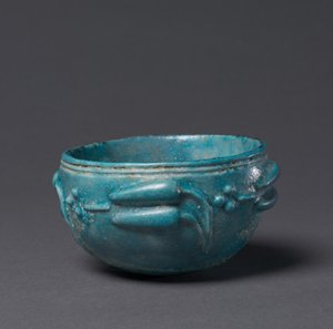 Schale mit Lotusknospen-Dekoration, Ägypten, 1-200