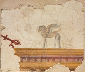 Greif auf dem Gebälk, Pompeji von Roman Imperial Period