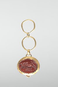 Intaglio mit Victoria im Streitwagen von Roman Imperial Period