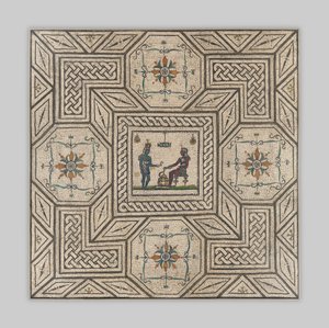 Mosaikboden mit ägyptisierender Szene, ca. 130-150 n. Chr. von Roman Imperial Period