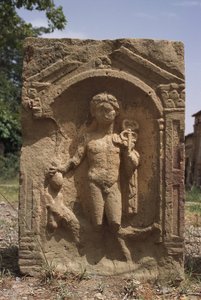 Stela, die Merkur darstellt, Hochimperiale Periode (27 v. Chr. - 395 n. Chr.) von Roman Imperial Period