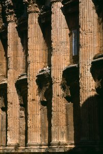 Tempel des Bacchus, Detail, Hochimperiale Periode (27 v. Chr. - 395 n. Chr.) von Roman Imperial Period