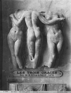 Die drei Grazien, römische Kopie eines hellenistischen griechischen Originals aus dem 2. Jahrhundert v. Chr. (Marmor)