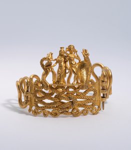 Armband mit Agathodaimon, Isis-Tyche, Aphrodite und Terenouthis von Roman Period Egyptian