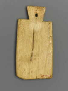 Mumienanhänger mit griechischer Inschrift von Roman Period Egyptian