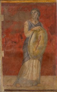 Stehende Frau mit Schild, ca. 50-40 v. Chr. von Roman Republican Period