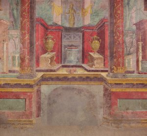 Wandmalerei aus dem Cubiculum einer Villa in Boscoreale