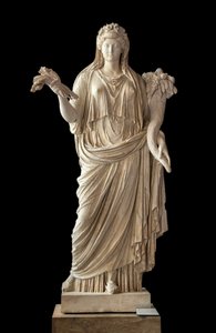 Porträt der Kaiserin Livia als Ceres (58 v. Chr. - 29 n. Chr.) Marmor