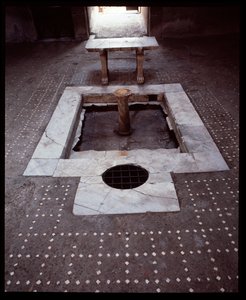 Atrium des Casa del tramezzo di legno von Roman Roman