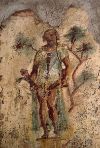 Erotisches Fresko aus dem Lupanar, Pompeji (UNESCO-Welterbeliste) von Roman Roman