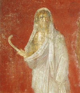 Fresko, das Saturn darstellt, aus Pompeji von Roman Roman