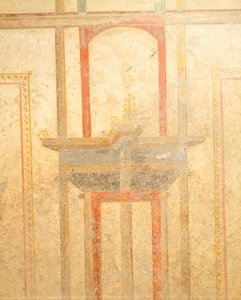 Fresko aus dem Haus des Menander, Pompeji, Kampanien, römische Zivilisation von Roman Roman