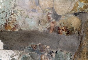 Fresko aus dem Haus des Caius Julius Polybius, Pompeji (UNESCO-Welterbe) von Roman Roman