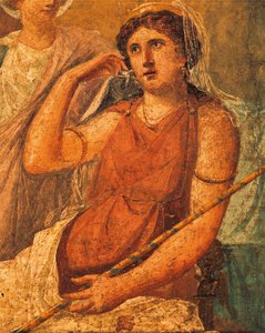 Hera, Detail des Freskos Folter von Issone, Haus der Vettii, Pompeji, Kampanien, Römische Zivilisation von Roman Roman