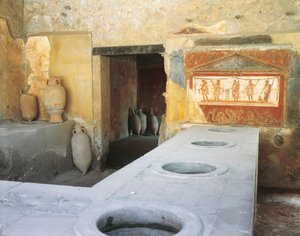 Italien, Region Kampanien, Pompeji, Thermopolium in der Via dell