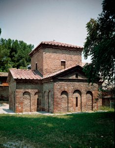 Mausoleum von Galla Placidia (390-450), Römischer Imperator. Ca. 425 Ravenna, Italien von Roman Roman