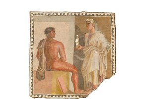 Mosaik mit Orestes und Iphigenie