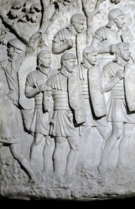 Römische Kunst: Römische Legionäre bereit zum Kampf