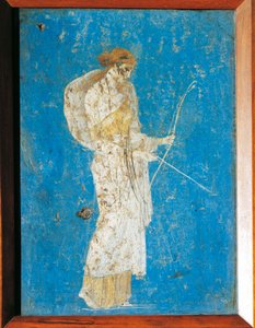 Römisches Fresko mit Diana, aus Pompeji, Italien
