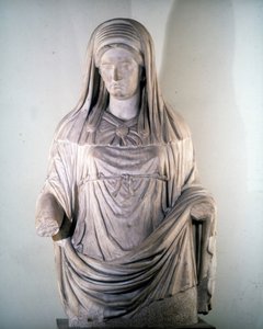 Skulptur der Vestalin „Massima“. Museo Nazionale Romano, Rom