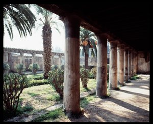 Ansicht des Peristyls des Casa d