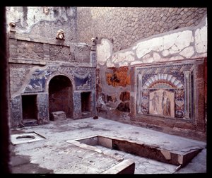 Ansicht des Trikliniums der Casa di Nettuno e Anfitrite von Roman Roman