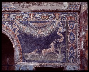 Wandmosaiken des Nymphäums des Casa di Nettuno e Anfitrite, Standort Herculaneum, 5. Jahrhundert v. Chr. - 1. Jahrhundert n. Chr.