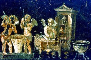 Wandmalerei aus dem Haus der Vetti von Roman Roman