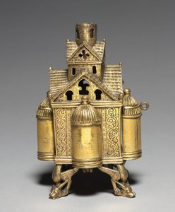 Weihrauchbrenner und Ständer für ein Altarkreuz, 1150-1175