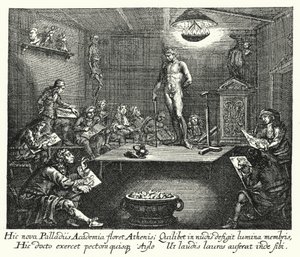 Die Akademie von Romeyn de (after) Hooghe