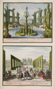 Der Park von Enghien, ca. 1685, Illustration aus einer 
