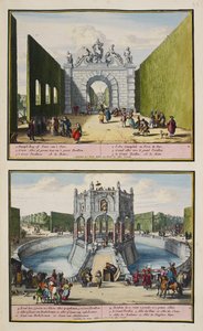 Der Park von Enghien, ca. 1685, Illustration aus 