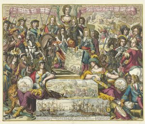 Allegorie des Sieges der Alliierten im Jahr 1704, 1704-1705