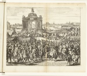 Feierlicher Einzug von Farnese nach der Befreiung von Paris, 1590 von Romeyn de Hooghe