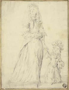 Dame und Kind von Romeyn de Hooghe