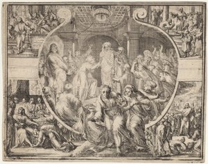 Auferweckung des Lazarus mit Szenen aus dem Leben Christi von Romeyn de Hooghe