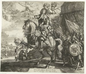 Reiterporträt von Wilhelm III., Prinz von Oranien von Romeyn de Hooghe
