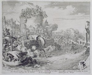 Wiener Druckzyklus, Eroberung der Taborinsel am Stadtrand von Leopoldstadt, 1683