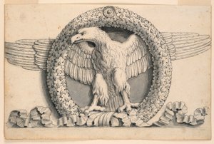 Eichenlaubkranz mit Adler