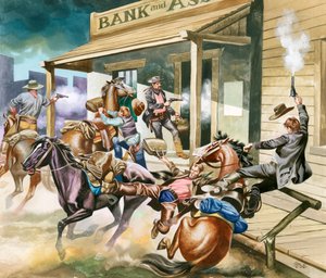 Bankraub im Wilden Westen